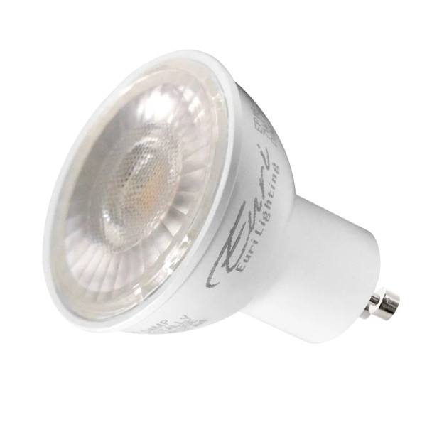 Euri Lighting LED PAR16 Lamp, 7W, 500lm, 120V, GU10, 40° Beam, Damp Rated, Dimmable, 2-Pack