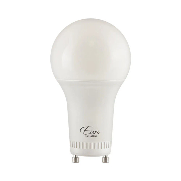 LED A19 Lamp, 11W, 120V, 1100lm, GU24, Dimmable, Damp Rated, 2-Pack