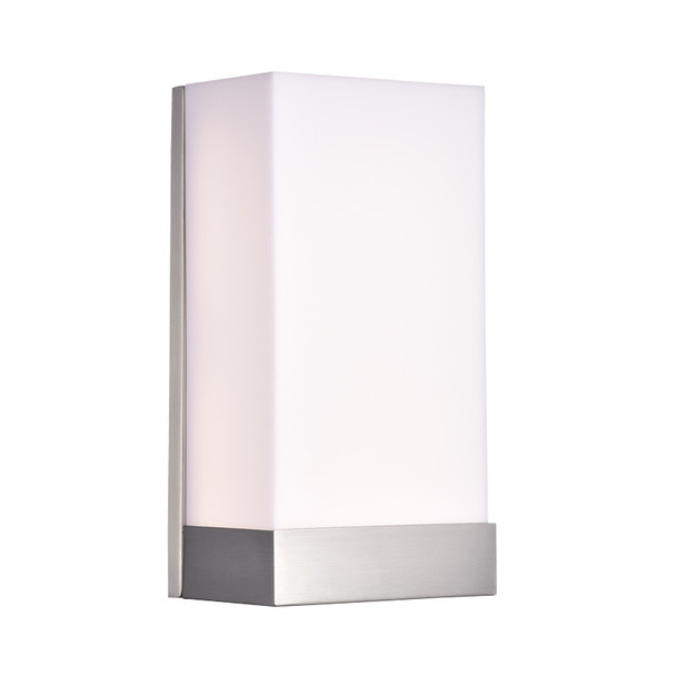 Sunpark Electronics W180D Wall Sconce, 3000K/3500K/4000K/5000K, 120V, 14W, Satin Nickel