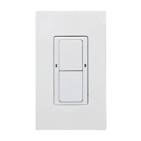 TruBlu SIG Bluetooth Mesh Wireless 2-Button Wall Controller, 120-277V, White