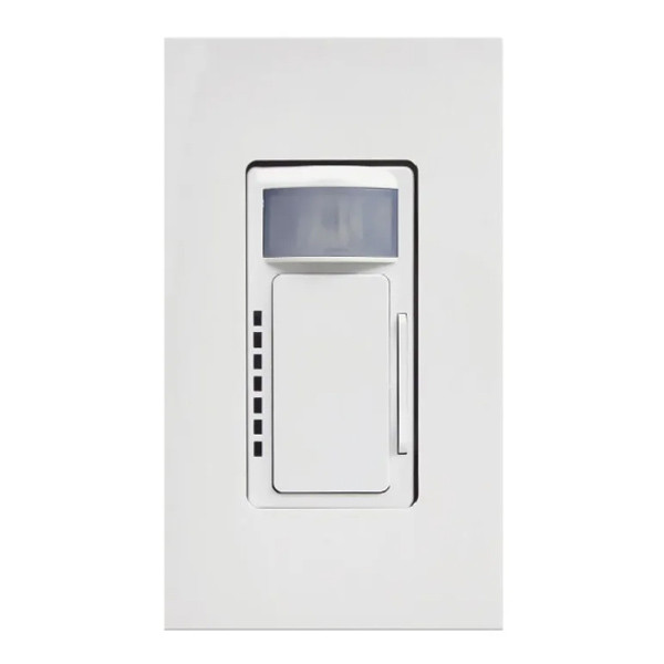 TruBlu Mesh Wireless PIR Occupancy Sensor Dimming Wall Controller, 120-277V, 1.5W, Bluetooth, White