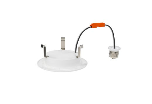 Push Lens Retrofit Slim Downlight, 4", Smooth Trim, Color Selectable 2700K/3000K/3500K/4000K/5000K, 90 CRI, 120V