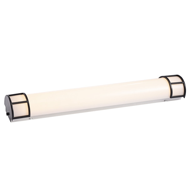 Sunpark Electronics FL2103D-A Vanity Light, 23W, 120-277V, MCT 3000K/3500K/4000K, ORB Finish, Acrylic Shade