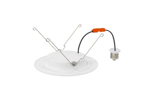 Halco Push Lens Retrofit Slim Downlight, 6", Smooth Trim, Color Selectable 2700K/3000K/3500K/4000K/5000K, 90 CRI, 120V