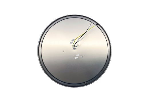 Flushmount Double Ring, 12", Color Selectable 2700K/3000K/3500K/4000K/5000K, Brushed Nickel, 120V, Triac Dimming