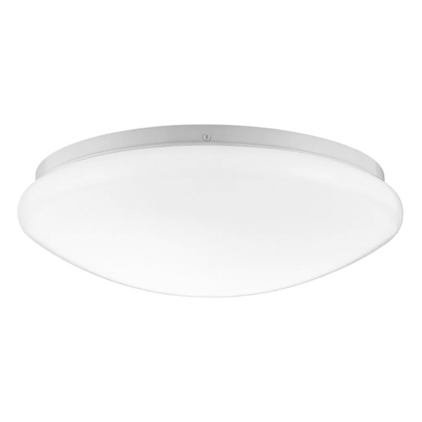 Flushmount Mushroom Fixture, 13", Color Selectable 2700K/3000K/3500K/4000K/5000K, White, 120V, Triac Dimming