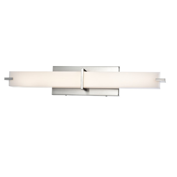 Sunpark FL5324 Vanity Light, 17W, 120V-277V, 3000K/3500K/4000K/5000K, CRI 80, 1450 lm, Satin Nickel