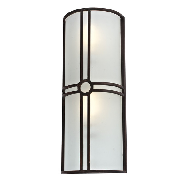 Sunpark MDF075D Wall Sconce, 15W, 120V, 3000K|3500K|4000K|5000K, 1230 lumens, ORB finish, frosted glass