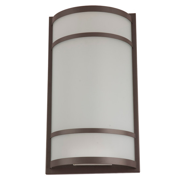 Sunpark MDF076D-A Wall Sconce, 15W, 120V, 1250lm, 3000K|3500K|4000K|5000K, ORB, Frosted Glass