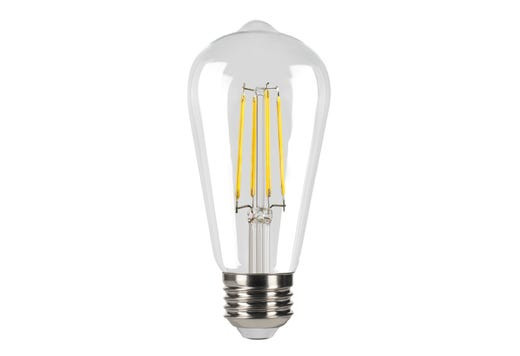 Decorative LED Filament ST19 Lamp, 9W, Clear, Filament LED Gen 4, 90 CRI, E26 Base, Dimmable, Title 24