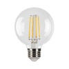 Decorative LED Filament Globe Lamp, G25, 9W, Clear, Filament LED Gen 4, E26 Base, Dimmable, Title 24