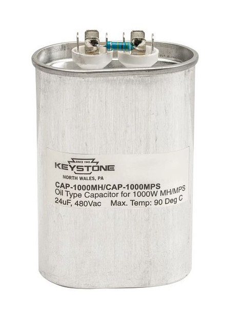 Capacitor for 1000W Metal Halide Quad, 24uF, 480V - main product image