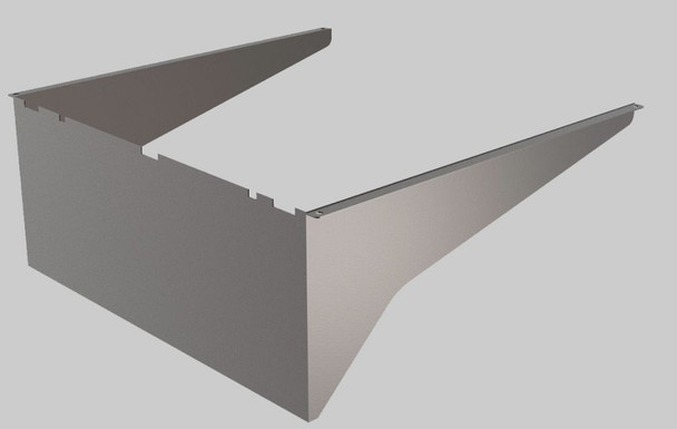Reversible glare shield | Bronze | Used on Series 2 area lights | Medium housing - main product image