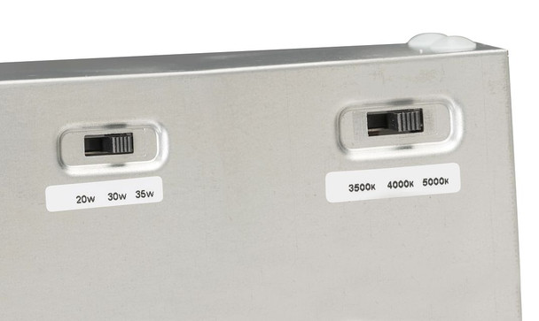 1x4 LED Panel feat. Power Select & Color Select. 35 / 30 / 20W, 120-277V Input, 3500 / 4000 / 5000K, 0-10V Dimming, Back - alternate image 3