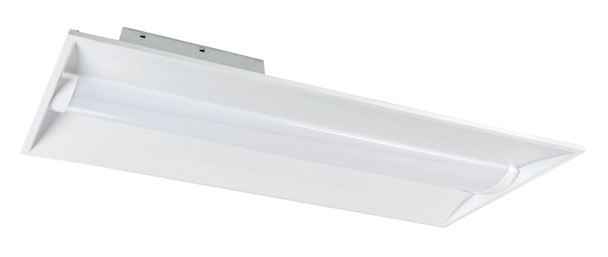 2x4 LED Center Basket Troffer|Power Select 30 / 25 / 20W & Color Select 3500 / 4000 / 5000K | 120-277V Input |Frosted Cu - main product image