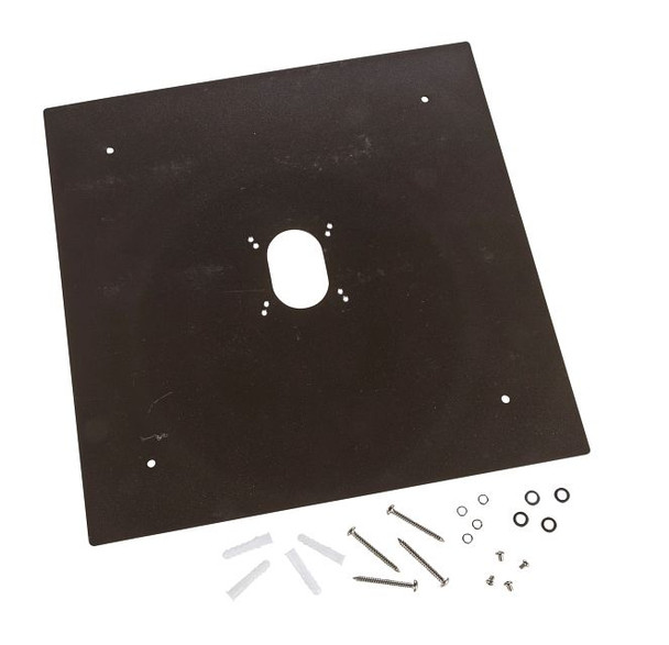 Mounting back plate for canopy fixtures, bronze Included hardware for each fixture - main product image