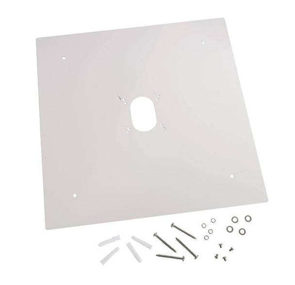 Mount back plate for canopy fixtures, white Included hardware for each fixture - main product image