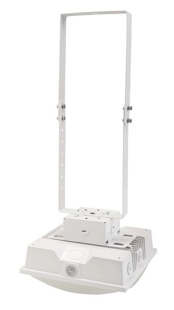 Trunnion mount kit | White | Used on canopy fixtures | Attaches to surface mount box - alternate image 3