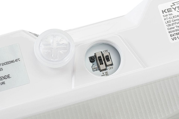60 / 50 / 40W Power Select LED Canopy. Color Select 3000 / 4000 / 5000K. Built in Photocell. Microwave Sensor Receptacle - alternate image 3
