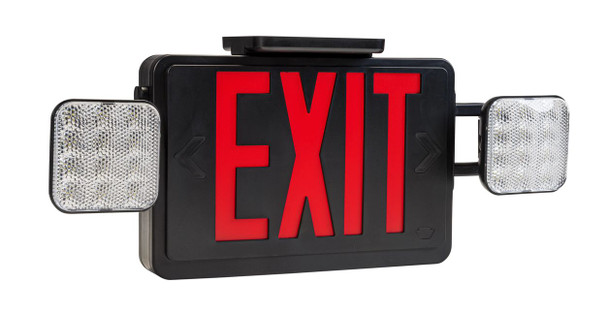 Exit Combo | Thermo Plastic | Style 1 | Black Color | Single or Double Facing | Red or Green Switchable Lettering | 6500 - alternate image 3