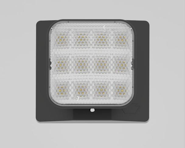 Emergency Light | Thermo Plastic | Remote Single Head | Style 1 | Black Color | 6500K Single Head | Surface Mount | Low - main product image