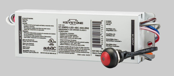 LED Emergency Back-Up, One Piece 4W Constant Wattage Design, Approx 400 Lumens, 90 Min Operation, 120-277V Input. Auto B - alternate image 3