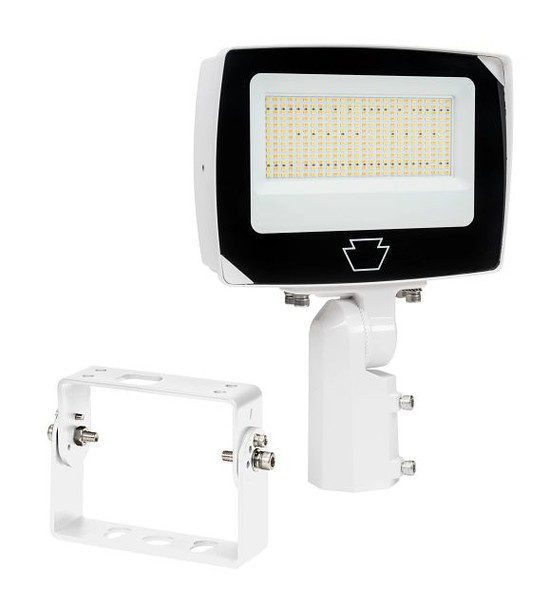 100 / 90 / 80W LED Flood Light feat. Power Select & Color Select. Rectangular Series 4 with Built-in Photocell. 120-277V - main product image