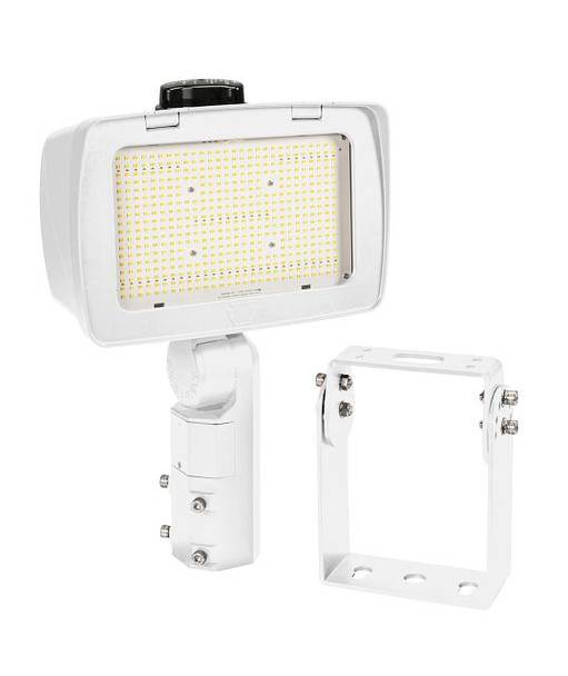 140 / 100W LED High Power Flood Light feat. Power Select, Color Select. Rectangular Series 4 with 3-pin Photocell. 120-2 - main product image