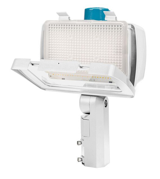 140 / 100W LED High Power Flood Light feat. Power Select, Color Select. Rectangular Series 4 with 3-pin Photocell. 120-2 - alternate image 2