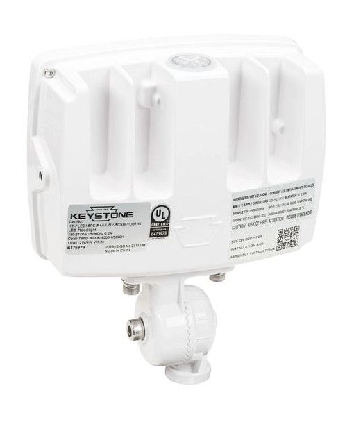 15 / 12 / 9W LED Flood Light feat. Power Select & Color Select. Rectangular Series 4 with Built-in Photocell. 120-277V I - alternate image 2
