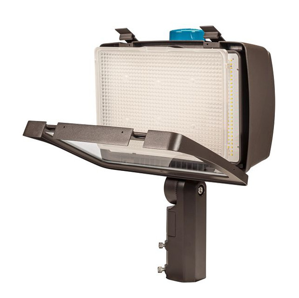 290 / 210W LED High Power Flood Light feat. Power Select, Color Select. Rectangular Series 4 with 3-pin Photocell. 120-2 - alternate image 2