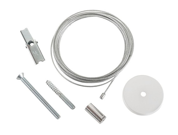 Canopy Cover Non-Feed Kit, Drywall / Stud Mount | 2" Circular | White - main product image