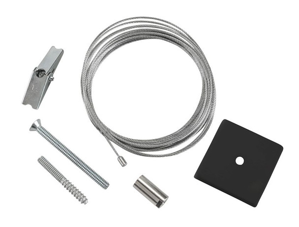 Canopy Cover Non-Feed Kit, Drywall / Stud Mount | 2" Square| Black - main product image
