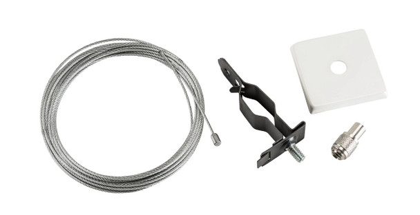 Canopy Cover Non-Feed Kit, T-Bar Mount | 2" Square | White - main product image