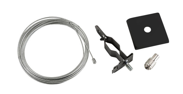 Canopy Cover Non-Feed Kit, T-Bar Mount | 2" Square | Black - main product image