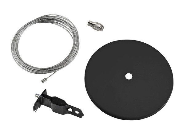 Canopy Cover Non-Feed Kit, T-Bar Mount | 5" Circular | Black - main product image