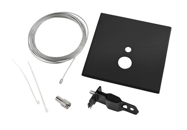Canopy Cover Non-Feed Kit, T-Bar Mount | 5" Square| Black - main product image