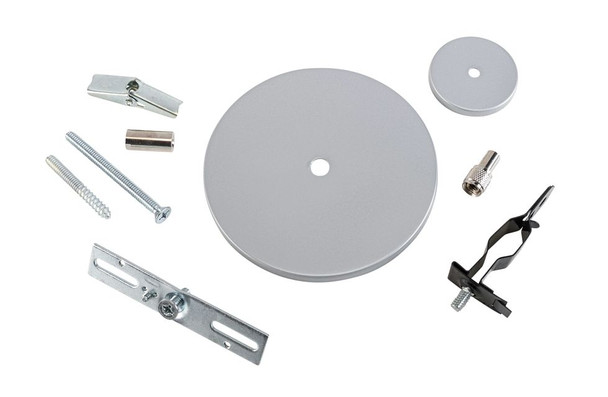 Universal Canopy Cover Non-Feed Kit. J-Box / Stud / T-Bar / Drywall / Masonry Mount. 2" & 5" Square Covers | 2 piece & 1 - main product image