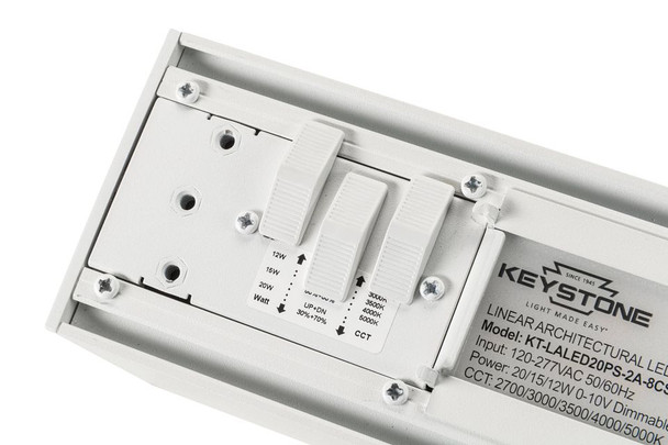 20W Power Select Color Select Linear Arch Fixture with Direct & Indirect Lighting. 20W / 15W / 12W | 2700K / 3000K / 350 - alternate image 3