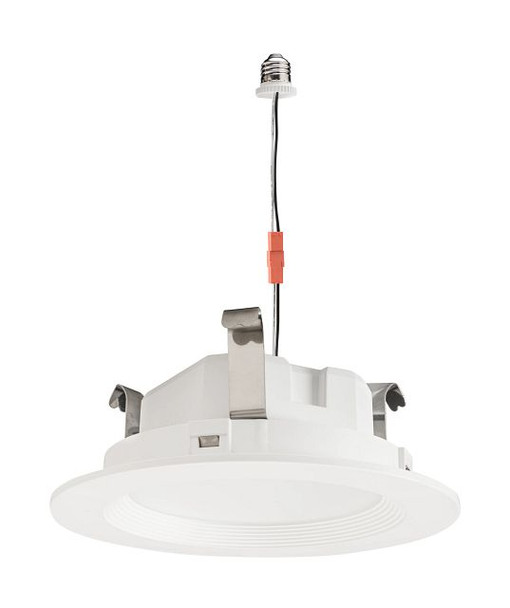 4" LED Regressed Baffle Wafer Downlight Retrofit | Power Select 10 / 8 / 6W | Color Select 2700 / 3000 / 3500 / 4000 / 5 - alternate image 2