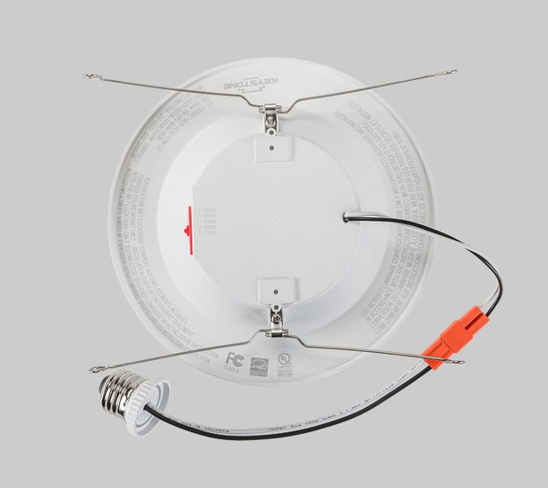 6in Baffled Circular LED Residential Retrofit | Plastic housing | 10W | Color Select 27 / 30 / 35 / 40 / 50K | 90 CRI | - alternate image 2