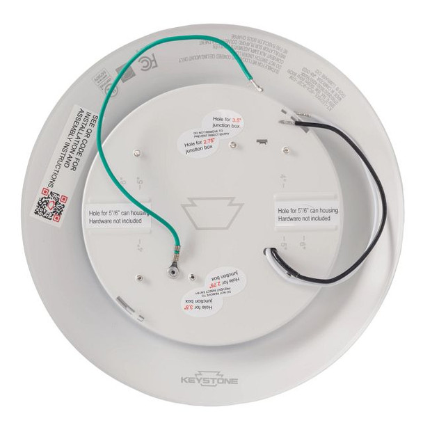 6in Circular LED Residential Retrofit Disk Light. 120V Input, 15W, Color Select 2700 / 3000 / 3500 / 4000 / 5000K, 1230 - alternate image 2