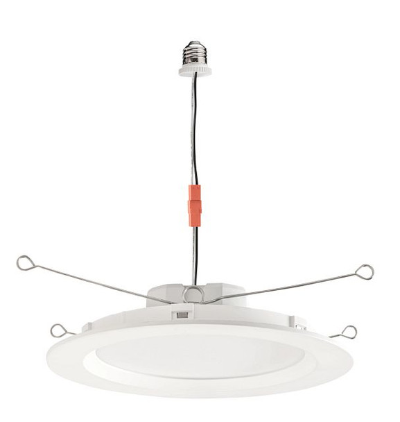6" LED Regressed Smooth Wafer Downlight Retrofit | Power Select 15 / 13 / 11W | Color Select 2700 / 3000 / 3500 / 4000 / - alternate image 2