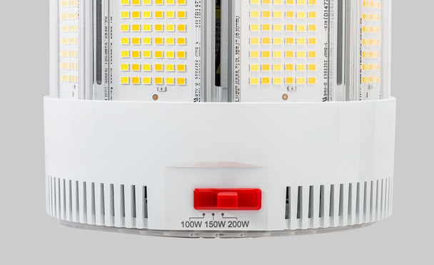 200W LED HID Replacement Lamp|Integrated cooling fan | Power Select 200 / 150 / 100W | Color Select 30 / 40 / 50K | EX39 - alternate image 2