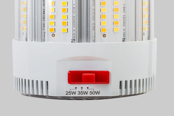 50W LED HID Replacement Lamp|Integrated cooling fan | Power Select 50 / 35 / 25W | Color Select 30 / 40 / 50K | E26 base - alternate image 2