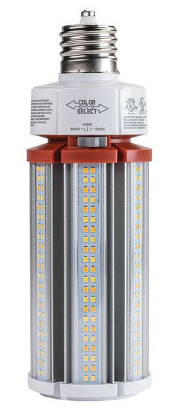LED HID Replacement lamp feat. Power Select & Color Select. 63 / 54 / 45W, 3000 / 4000 / 5000K, 120-277V Input, EX39 Bas - alternate image 3