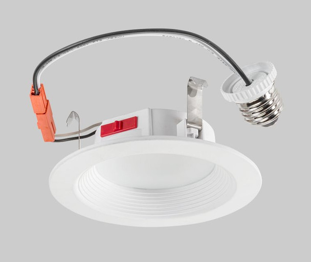 4in Baffled Circular LED Residential Retrofit | Plastic housing | 7.5W | Color Select 27 / 30 / 35 / 40 / 50K | 90 CRI | - main product image