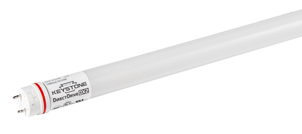 7W LED T8 Tube, 1000 lumen, Glass Construction, 2ft, Color Select 3000 / 3500 / 4000 / 5000 / 6500k, 120-277v Input, Dir - alternate image 3
