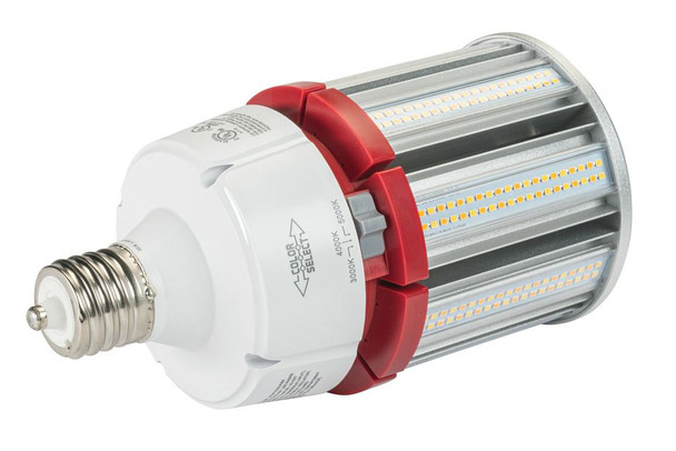 LED HID Replacement lamp feat. Power Select & Color Select. 80 / 63 / 54W, 3000 / 4000 / 5000K, 120-277V Input, EX39 Bas - alternate image 3