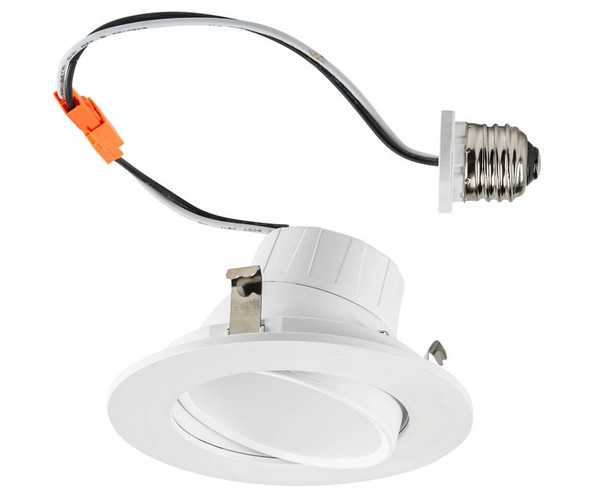 4in Circular LED Residential Retrofit Gimbal feat. Color Select, 120V Input, 8W, 2700 / 3000 / 3500 / 4000 / 5000K, 90CR - main product image